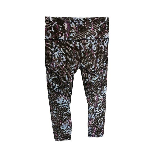 Lululemon All Sport Crop Floral Sport Blue Multicolor Leggings-sz 6 - Picture 1 of 8
